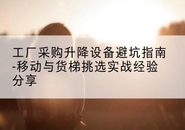 黄骅移动式升降机怎么选-工厂采购升降设备避坑指南-移动与货梯挑选实战经验分享